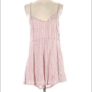 RVCA Pink Striped Jumpsuit/Romper